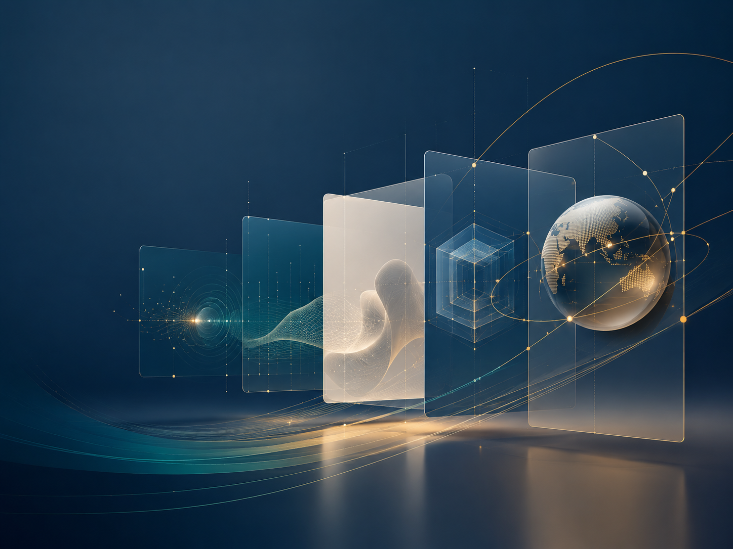 Abstract Lingmuse product development and global commerce system visual